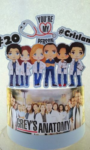 Topo de Bolo Greys Anatomy