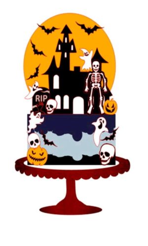 TOPO DE BOLO HALLOWEEN (#358) - STUDIO
