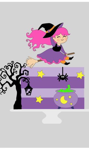Topo de Bolo Halloween