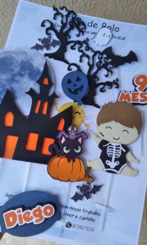 Topo De Bolo Halloween