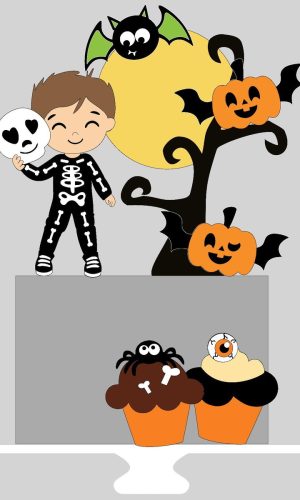 Topo de Bolo Halloween