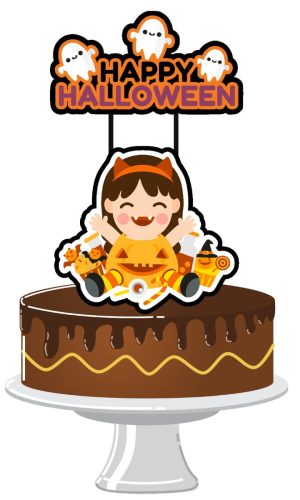 Topo de Bolo Halloween