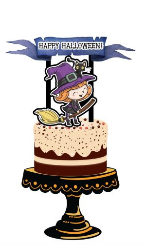 Topo de Bolo Halloween