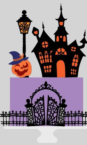 Topo de Bolo Halloween