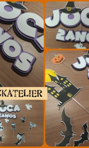 Topo de Bolo Halloween
