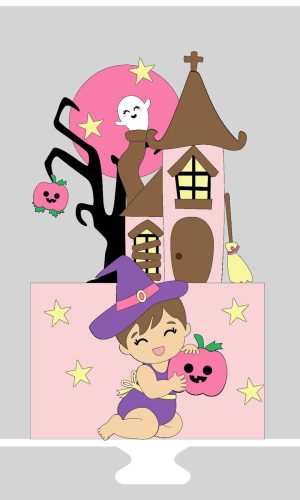 Topo de Bolo Halloween