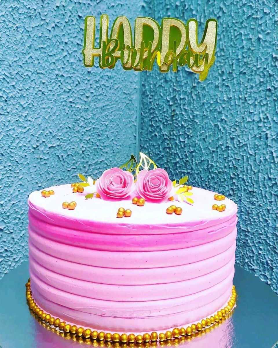 Topo de Bolo happy birthday