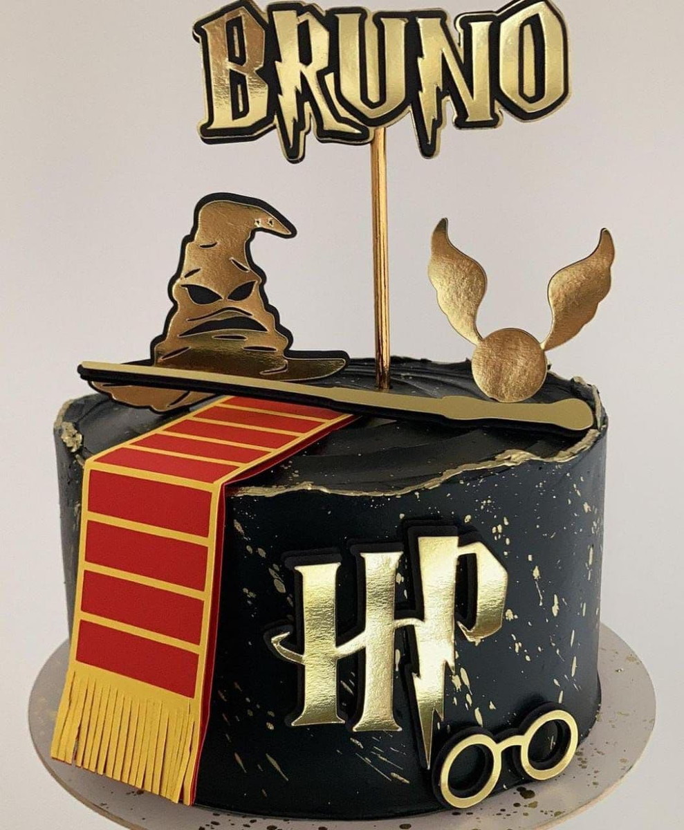 Topo De Bolo Harry Potter