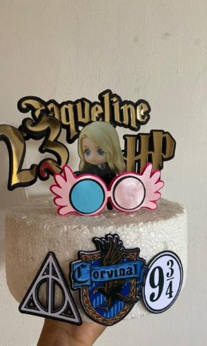 Topo de Bolo Harry Potter