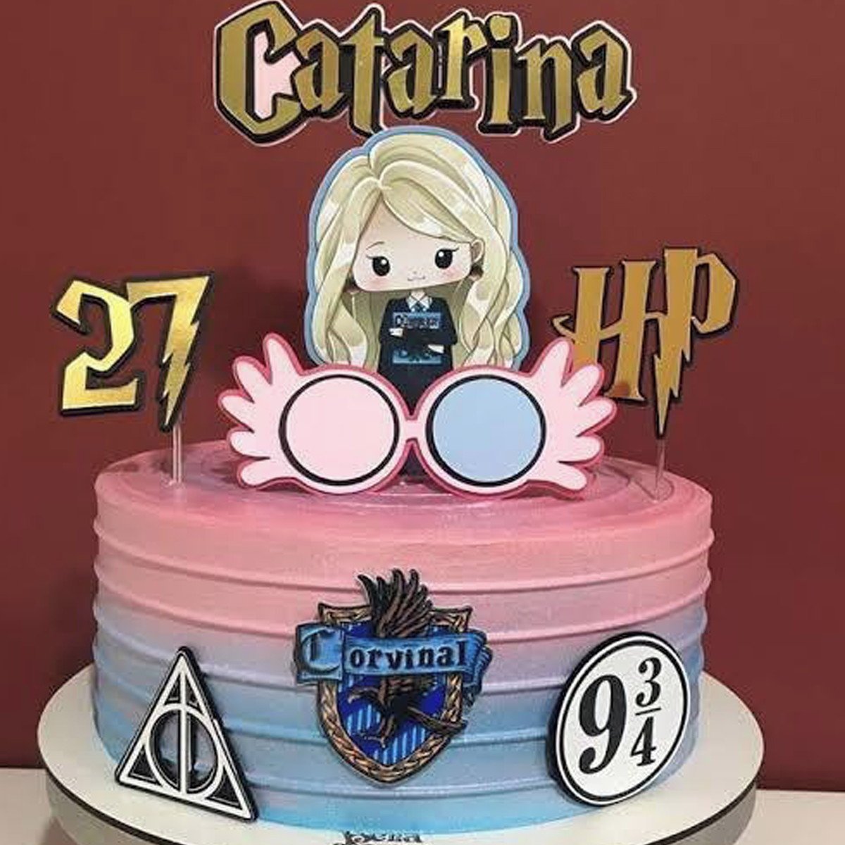 Topo de Bolo Harry Potter