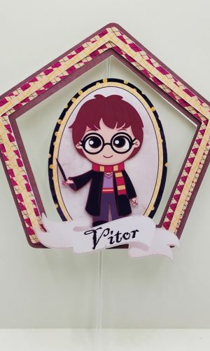 Topo de Bolo Harry Potter