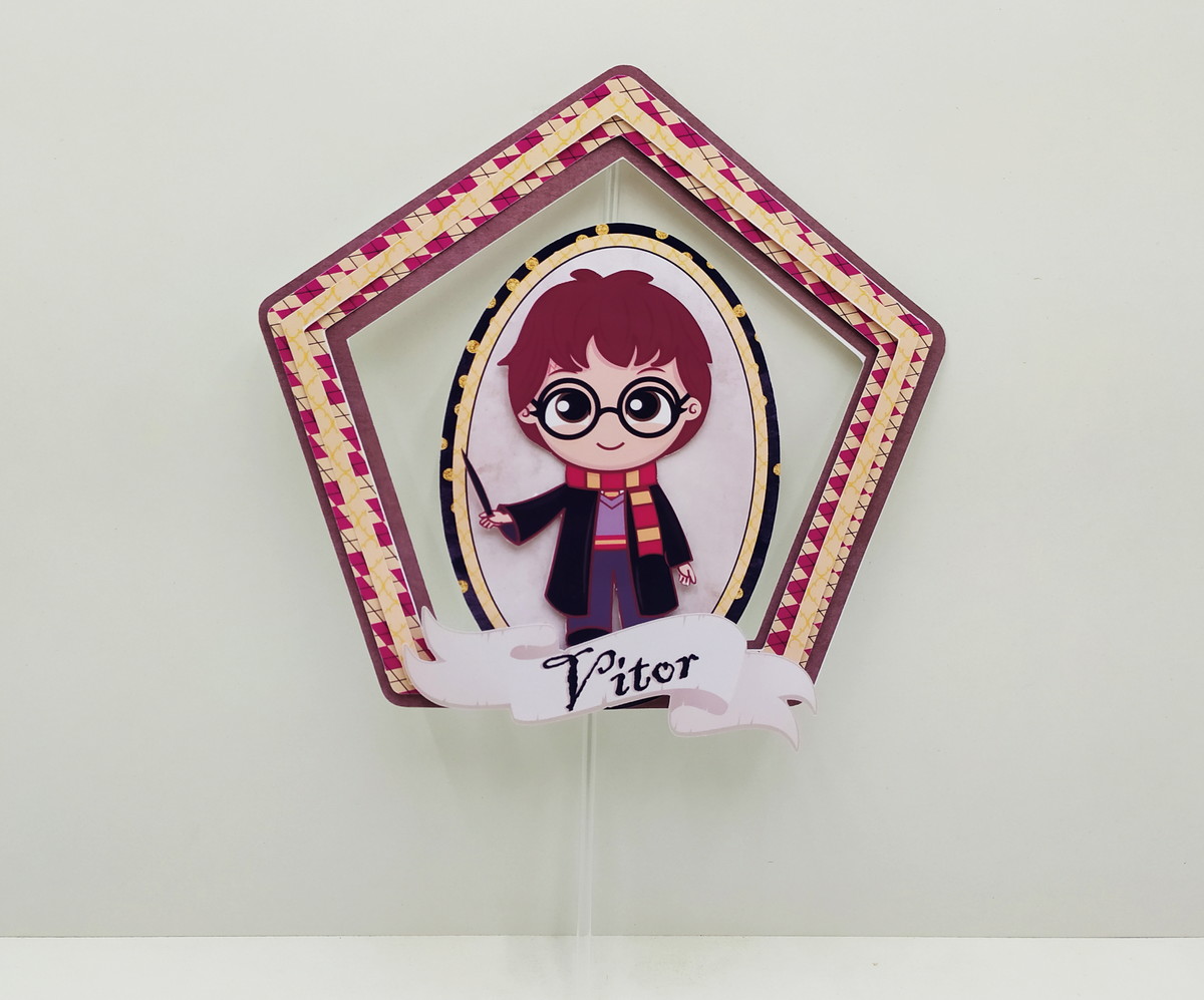 Topo de Bolo Harry Potter