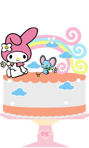 Topo De Bolo Hello Kitty
