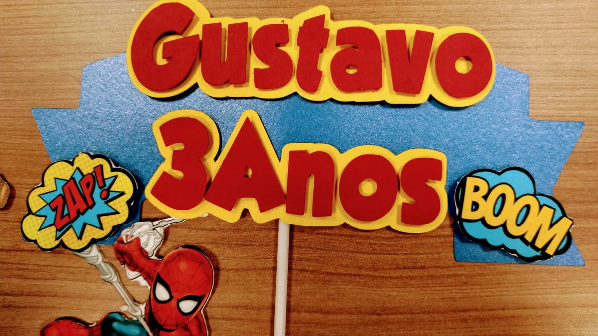 Topo de Bolo Heróis - Imagem 2