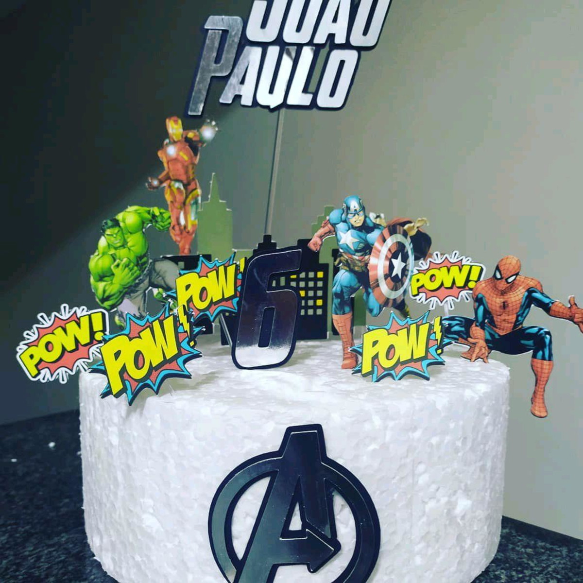 Topo de Bolo Heróis - Imagem 2