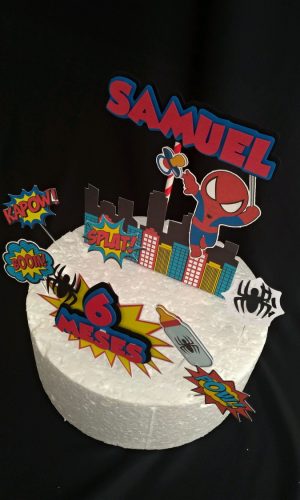 Topo de Bolo Homem Aranha Cute