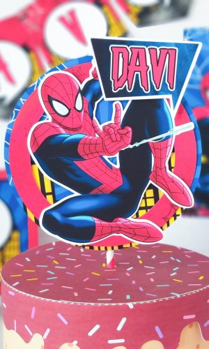 Topo De Bolo Homem Aranha