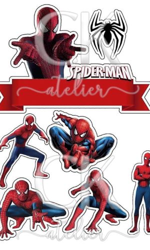 Topo de Bolo Homem Aranha