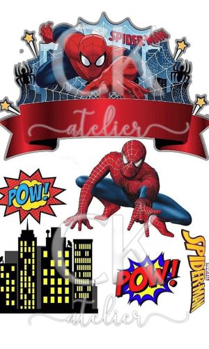 Topo de Bolo Homem Aranha