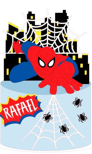 Topo de Bolo Homem Aranha