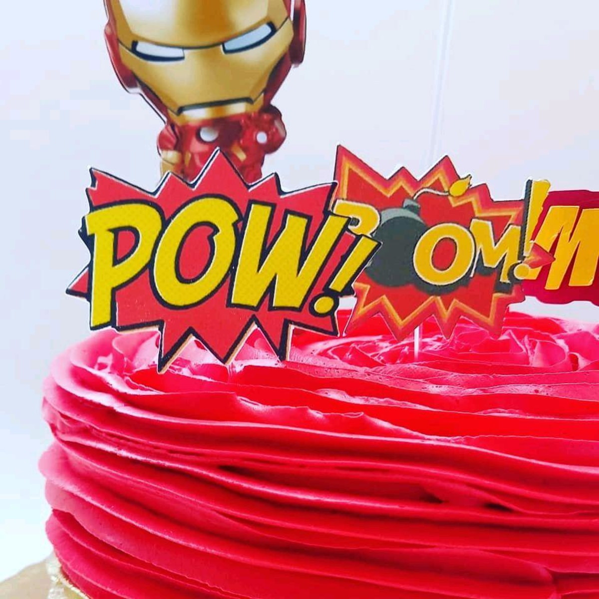 Topo de Bolo Homem de ferro - Imagem 3
