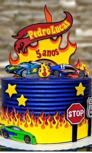 Topo de Bolo Hotwheels (#11036) - Studio