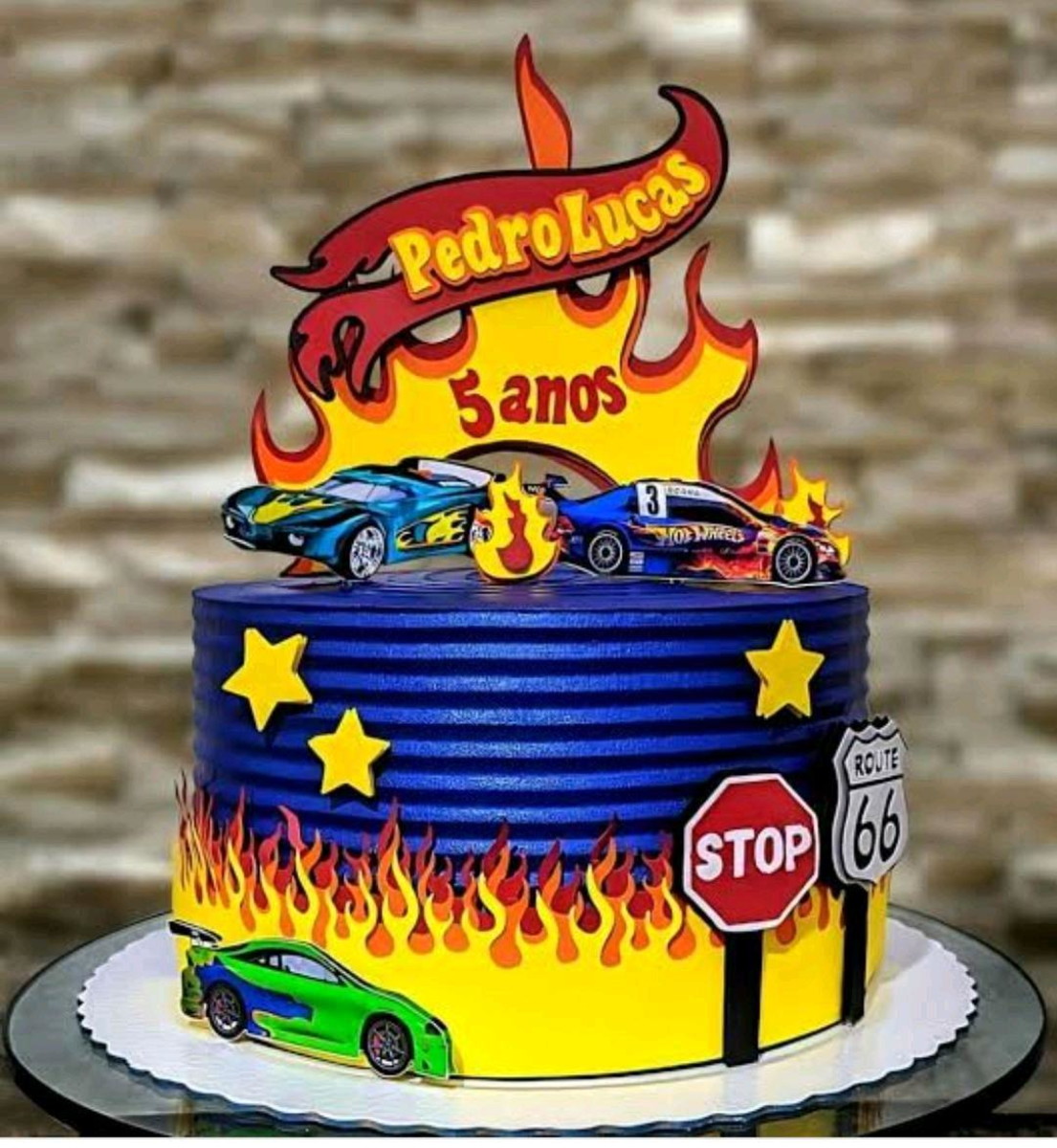 Topo de Bolo Hotwheels (#11036) - Studio