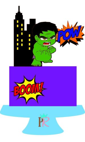 Topo De Bolo Hulk