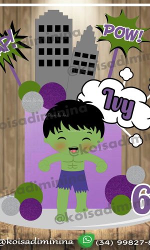 Topo De Bolo Hulk
