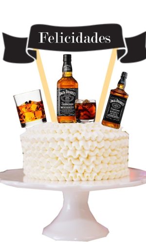 Topo De Bolo Jack Daniels