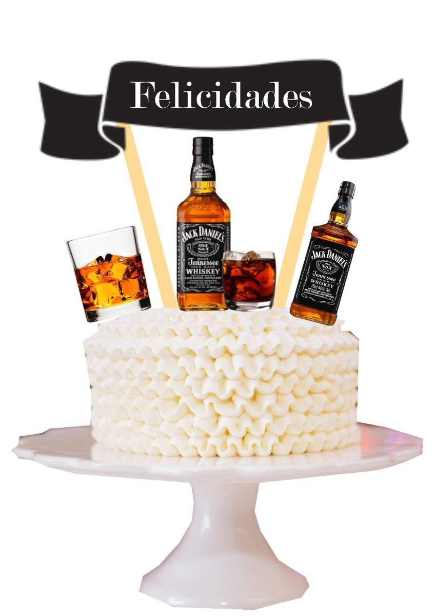 Topo De Bolo Jack Daniels