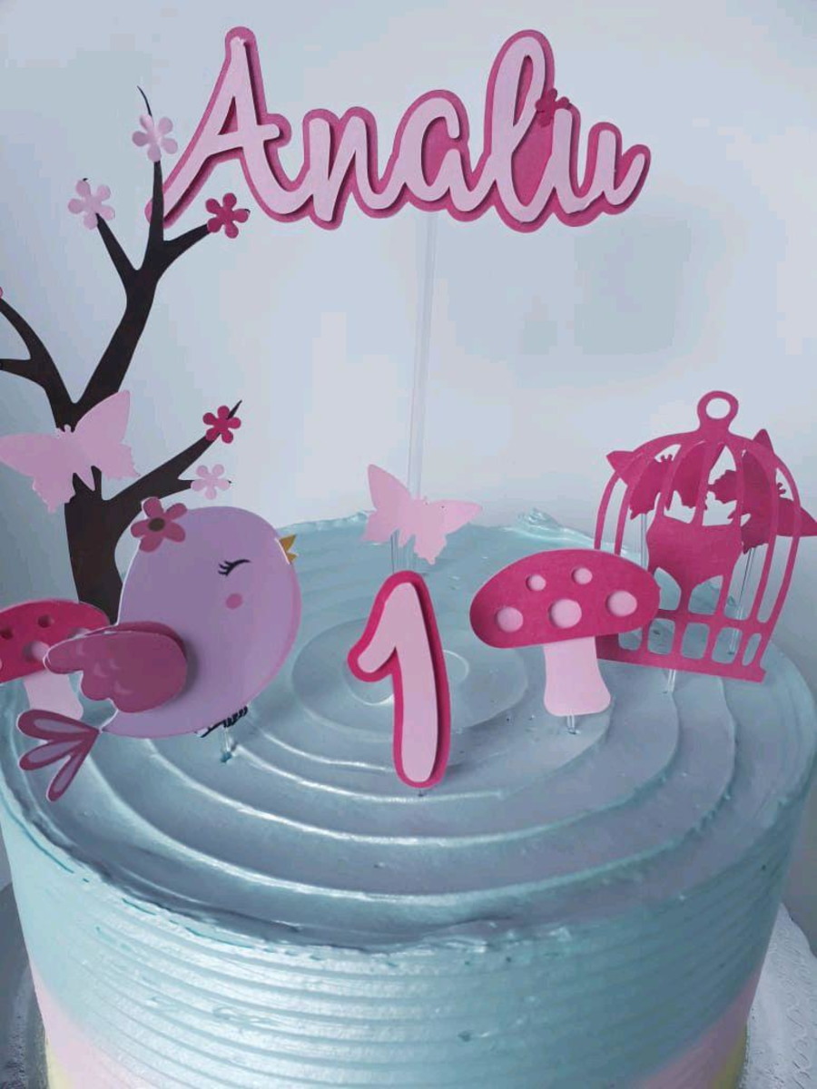 Topo de Bolo Jardim - Imagem 2