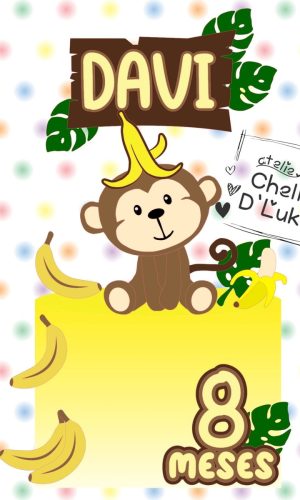 Topo de Bolo Macaquinho