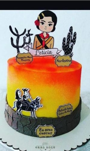 Arquivo de corte topo de bolo - Maria Bonita