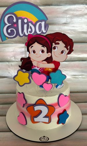 Topo de Bolo Maria Clara e Jp