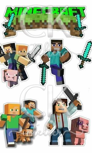 Topo de Bolo Minecraft