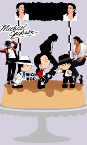 Topo de Bolo Michael Jackson