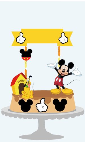 Topo de Bolo Mickey