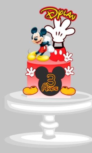 Topo de Bolo Mickey