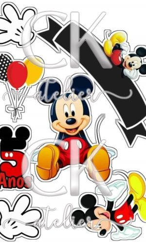 Topo de Bolo Mickey