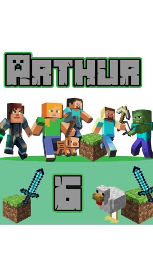 Topo de Bolo Minecraft