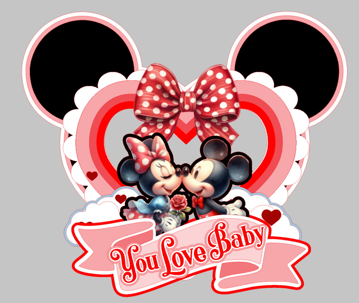 Topo de Bolo Minnie e Mickey
