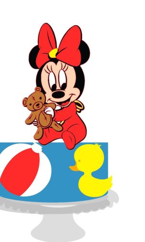 Topo de Bolo Minnie