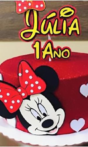 Topo De Bolo Minnie