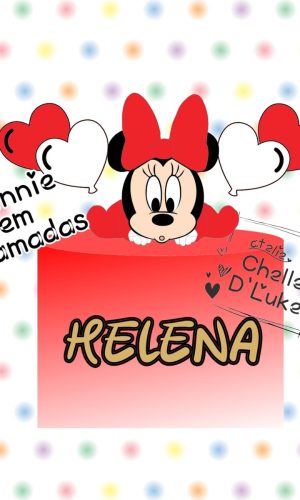 Topo de Bolo Minnie