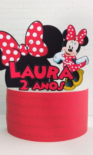 Topo de Bolo Minnie