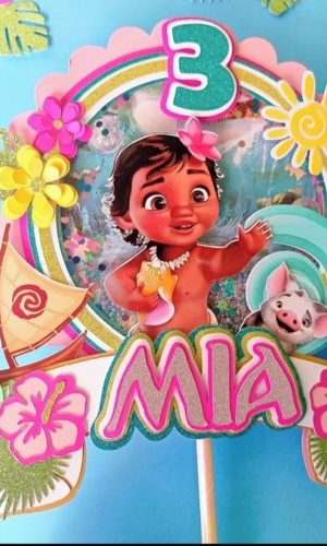 Topo de Bolo Moana