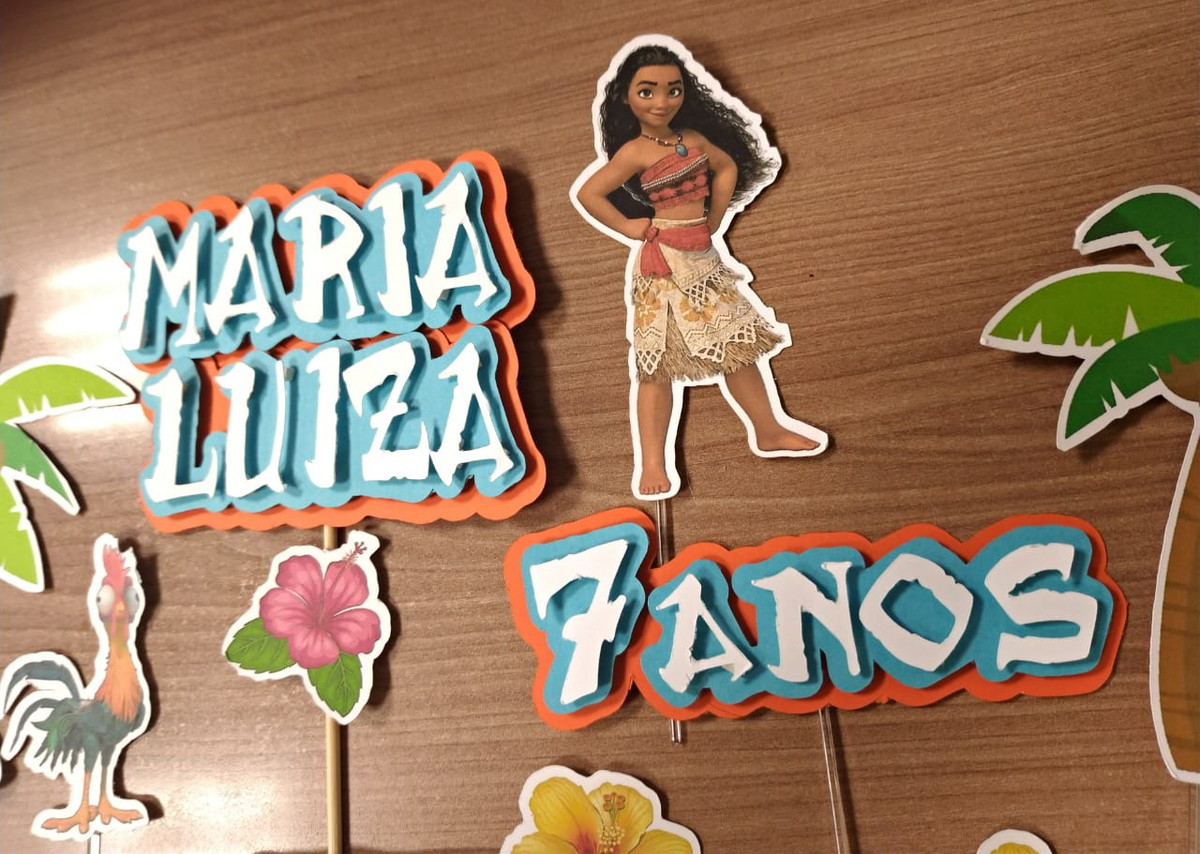 Topo de Bolo Moana