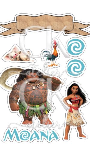 Topo de Bolo Moana