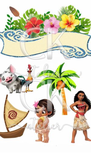 Topo de Bolo Moana